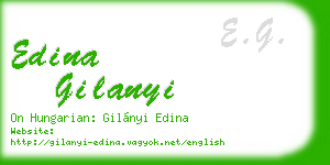 edina gilanyi business card